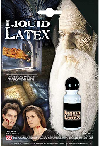 W WIDMANN MILANO Party Fashion 4087L - Liquid Latex, zum Bilden von Narben oder Verformungen, Halloween, Karneval, Mottoparty