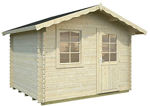 Palmako Blockbohlenhaus Emma 4,6 28 mm natur