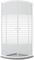 Idralite Mampara de Ducha Semicircular 70x90 CM H185 Blanco Vidrio Serigrafiado Mod. Blanc