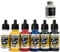 Airbrush Farben 6 x 17 ml Cleaner 85 ml Vallejo Model Air Basis Farben-Set Airbrushfarben