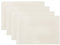 XSS 4 Placemats 45 x 30cm Rectangle Wipe Clean Tableware - Antique White Table Mats