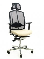 Drehstuhl AluMedic 10 von Wagner in Leder Creme