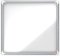 Nobo, Vitrine d'extérieur, Certifiée NF Collectivité et Education, Fond magnétique, 6xA4, 709x668 mm, Porte battante, Gamme Premium Plus, 1902578