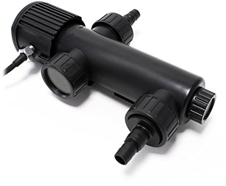SunSun CUV-209 Stérilisateur Clarificateur de bassins ou d’étang - débit Max. de 1500 l/h - avec Lampe Rayons UV-C 9 W - pour Poissons et Plantes Aquatiques - Cours d’Eau en hélice