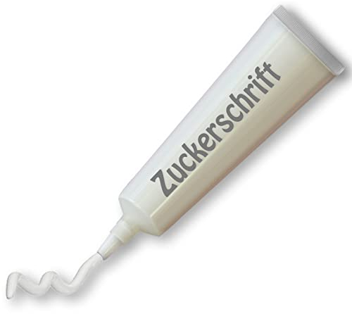 Zuckerschrift - Zuckerguss Schrift Tuben, 48g (2x 24g) - perfekt zur Verzierung von Lebkuchen und anderen Leckereien