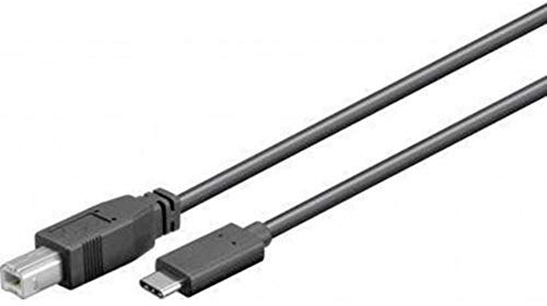 Goobay 67985 USB-C 3.1 Cable, USB-C to B, Black, 1m Length