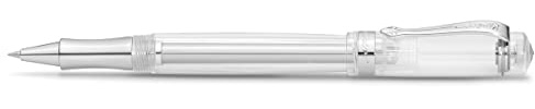Kaweco STUDENT Rollerball Transparent I Gel- / Kugelschreiber aus hochwertigem Acryl mit Keramikkugel I Edler Kuli I 23 g Tintenroller mit 0.7 mm Mine I Nostalgischer Gelroller 16 cm