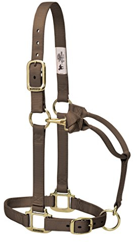 Weaver Leather Original Pferde-Halfter aus Nylon, verstellbar, klein, Braun