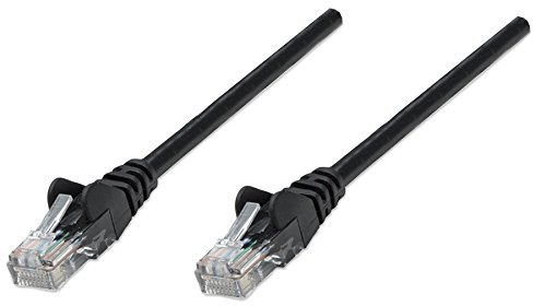 Intellinet 320740 Netzwerkkabel Cat5e U/UTP CCA Cat5e kompatibel RJ45-Stecker auf RJ45-Stecker, 1m schwarz