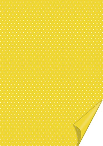 HEYDA Bastelkarton Happy Papers ´Punkte´, DIN A4, sonnegelb