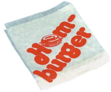 PAPSTAR - Hamburger-Tüten, Pergament-Ersatz 13,5cm x 13cm Weiss