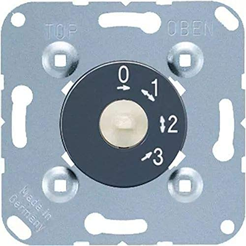 JUNG 1101-4 Mecanismo Interruptor Giratorio, 3 Posiciones y pos. Cero 16 AX 250 V ~