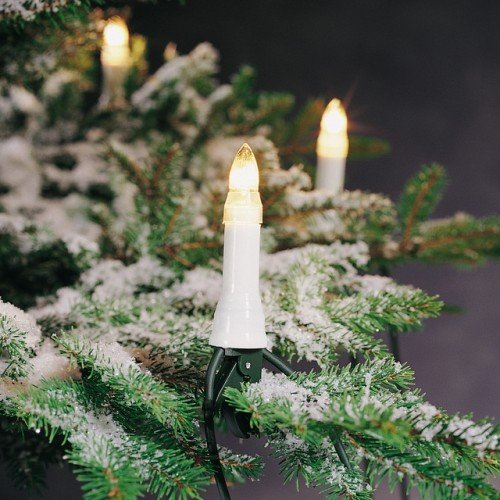 Weihnachtsbaumkette für Außen, 20 Kerzen.