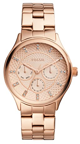 Fossil BQ1561 Orologio da donna, Oro rosa, BQ1561, Rosa Gold, BQ1561, Oro rosa, BQ1561, oro rosa, BQ1561