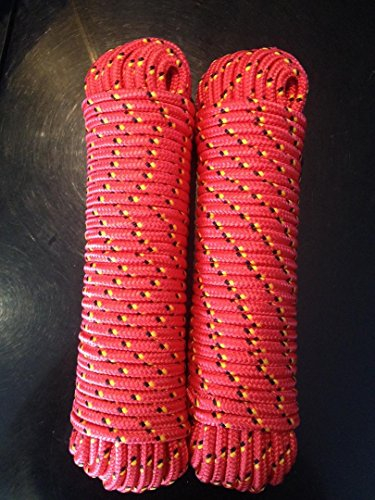 Machermann Nr.3 Polypropylen Seil 10 mm x 30 m, Tauwerk,Tau,Ankerleine,Festmacher,Allzweckseil, Segeltauwerk, Rot