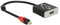 DeLOCK Cable adaptador Mini Displayport 1.2 macho a HDMI 2.0 hembra Negro 4K 60Hz activo 62735