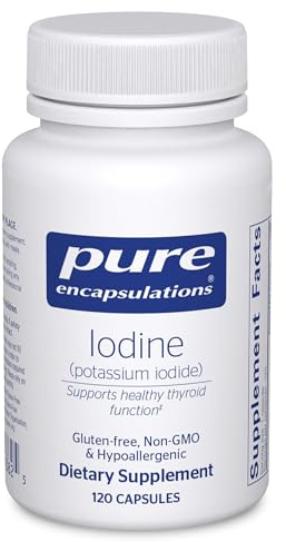 Pure Encapsulations Iodine - Supplement to Support The Thyroid & Help Maintain Healthy Cellular Metabolism - with Premium Potassium Iodide - 120 Capsules