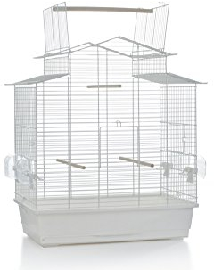 Beeztees 206652 Vogelheim Big Iza 3 Open, 59 x 38 x 65 cm, weiß