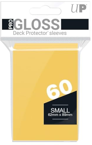Ultra Pro SLEEVES 60 d10 Card Game (Small, Yellow)