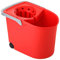 Tatay Cubo de Fregona con Ruedas, de PP, Libre de BPA, Escurridor por Presión, con Asas. Fabricado en España. Color Rojo