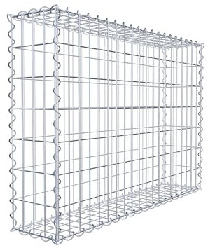 GABIONA Panier à gabions carrés - Panier en pierre à remplir - Résistant aux intempéries - Panier métallique original - Fabriqué en Allemagne - 100 x 70 x 20 cm