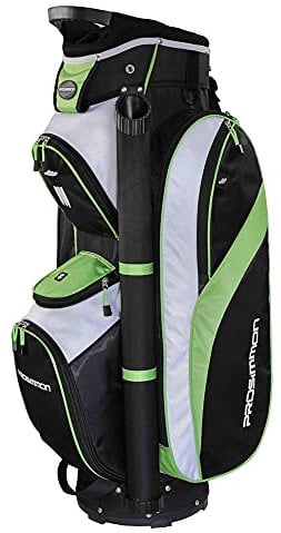 Prosimmon Tour 14 Way Cart/Trolley Golf Bag Black/Green