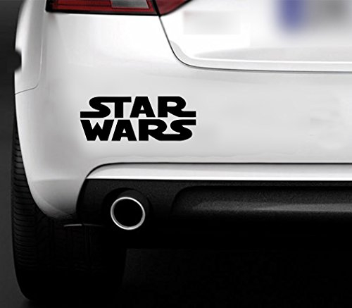 Star Wars Vinyl-Auflkleber für Auto, Van, Wand, Fenster, Möbel, Laptop, Schwarz