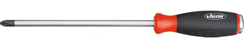 Vigor Kreuzschlitz-Schraubendreher mit Schlagkappe, Profil PH ∙ Schlüsselweite: PH 3 ∙ Gesamtlänge: 315 mm, 1 Stück, V4667