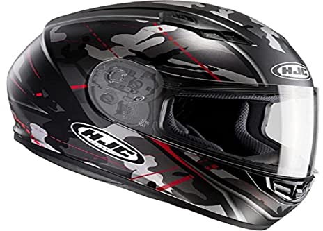 HJC 101671 X XL Helm Motorrad, Schwarz/Rot, XXL