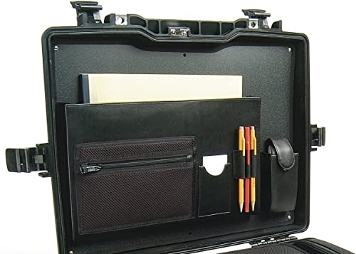 Peli 1495ALI Attache / Computer-Deckeleinsatz, Original Peli Protector Case Zubehör, Kompatibel mit: Peli 1495, Farbe: Schwarz