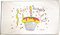 Flagge Happy Birthday Torte - 60 x 90 cm