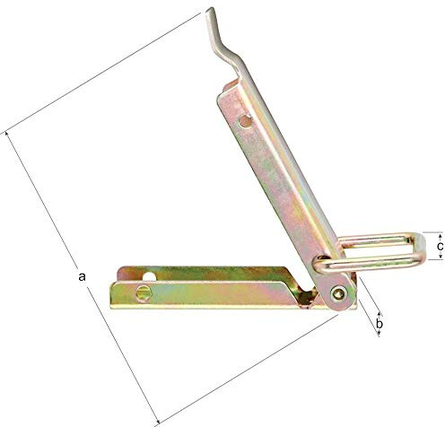 Alberts 361358 Kistenverschluss | ohne Schließhaken | Edelstahl | 94 x 20 mm
