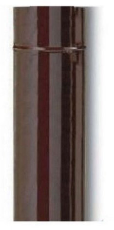 8227431006711 *****TUBO SMALTATO DIAM.CM 13 X CM 100 LUNGO PORCELLANATO PER STUFA MARRONE FERR 97444