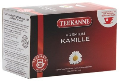 Teekanne Premium Kamille, 20 Aufgussbeutel, 1er Pack