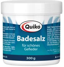 Quiko Badesalz 300g - Unterstützt ein schönes Gefieder für Ziervögel