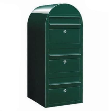 Bobi Trio Briefkasten schwarz/grün