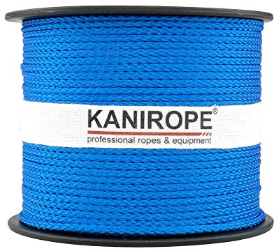 Kanirope® PP Seil Polypropylenseil MULTIBRAID 2mm 100m Farbe Blau (0912) 8x geflochten