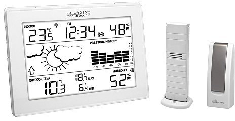 La Crosse Technology MA10006 Station météo complète avec passerelle pour smartphone et tablette système Mobile Alerts - Blanc (Ancien Modèle)