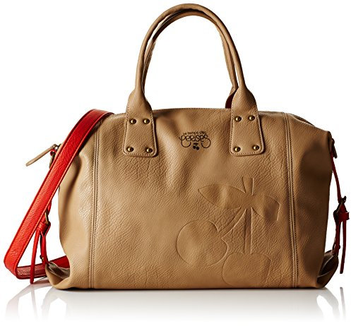 Le Temps des Cerises Damen Elegance 6 Bowling M Tasche, Braun (Taupe/Mandarine 9g03)