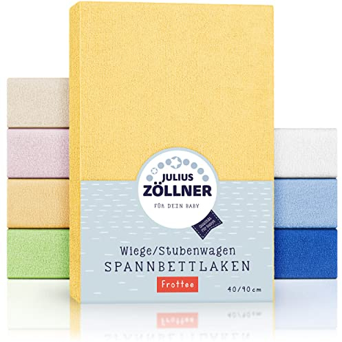 Drap-Housse Julius Zöllner en Tissu éponge pour Les berceaux de 90 x 40 cm, en différents Coloris