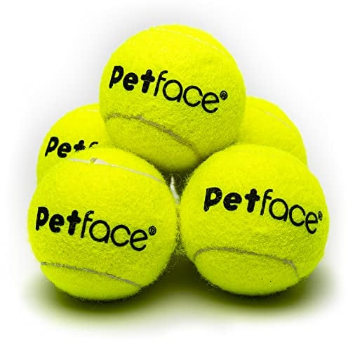 Petface Mini-Super-Tennisbälle für Hunde, 4,8 cm, 5 Stück