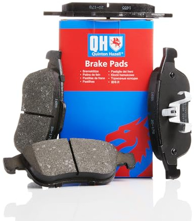 Quinton Hazell Brake Pad Set - 4 OEM Quality Direct Fit Replacement Brake Pads for Single Axle - Front - BP1655
