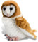 Wild Republic 12766 13466 Plüsch Schleiereule, Cuddlekins Kuscheltier, Plüschtier 30 cm, braun-weiß