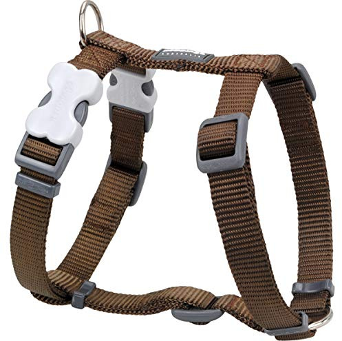 Nylon Hundegeschirr, braun, M