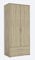 Rauch Möbel Rasant, Schrank Drehtürenschrank inklusive 2 Schubladen, 2-türig, Zubehörpaket Basic 1 Einlegeboden, 1 Kleiderstange, Eiche Sonoma, Holz, 52 x 85 x 188 cm