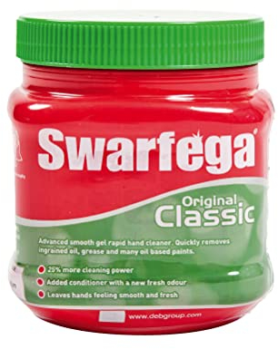 Swarfega SWA304A Original Classic Hand Gel,Rapid Action Hand Wash Smooth Green Gel Formula with Added Conditioner,Gentle on Skin,500ml Tub