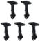 VideoSecu 5 Black Universal Speaker Mount Brackets for Walls and Ceilings 1XZ (Black, 5 Pack)