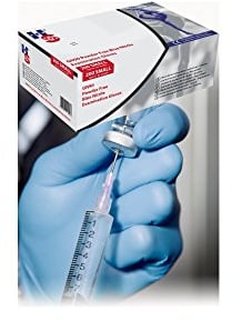 Handsafe HEA00012 Powder-Free Gloves, Nitrile, Medium, Blue (Pack of 200)