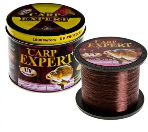 ENERGOFISH LINE CARP EXPERT UV 0,35MM 1000M Metal CAN Angelnschnur, Black, 1