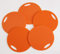Set 5 x Schaumstoff Sitzkissen ORANGE wasserdicht Sitzunterlage 350mm x 8mm Round Seat mit Griff für Outdoor Camping Konzerte Waldbühnen Kindergärten wasserdicht schmutzabweisend